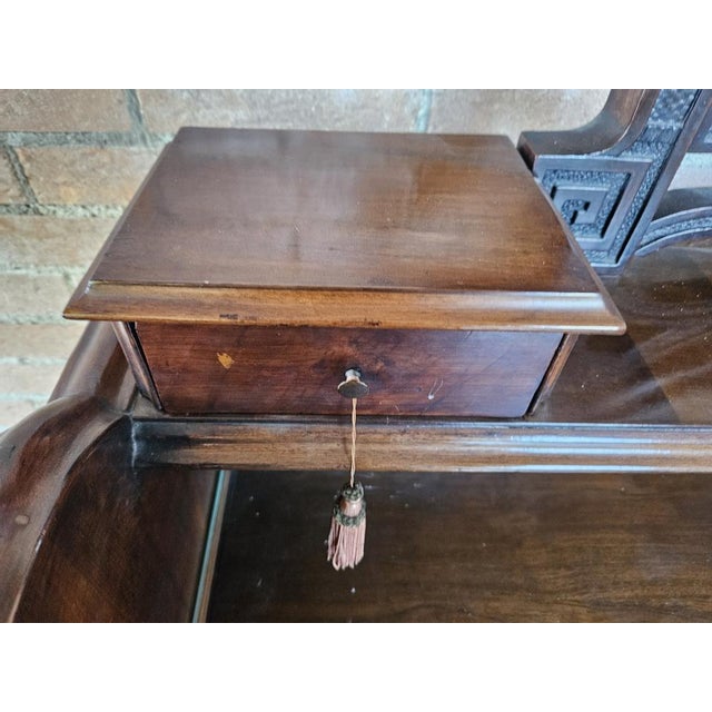 Venetian Sideboard in Mahogany & Glass with Swivel Mirror, 1890s For Sale - Image 16 of 18