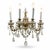 Metal Four-Light Crystal and Bronze Wall Lamps, 1900s, Set of 2 For Sale - Image 7 of 9