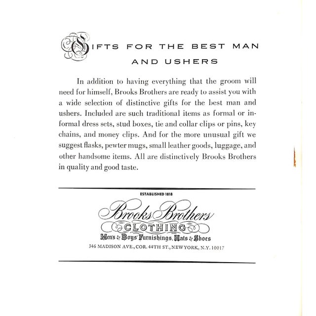 Traditional Brooks Brothers Correct Wedding and Formal Attire Catalog For Sale - Image 3 of 9