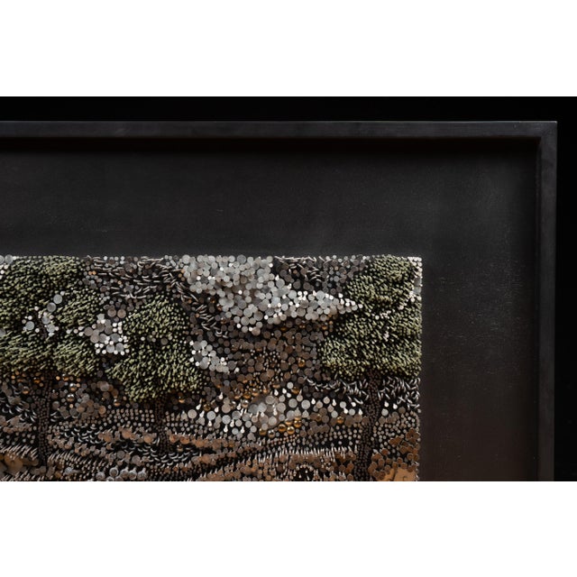 Contemporary Hesla 1984 Mixed Media Nail Landscape Sculpture For Sale - Image 3 of 8