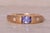 The Hereford: New Old Stock Vintage Tanzanite and Diamond Ring in Yellow Gold For Sale - Image 4 of 11