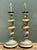 Hollywood Regency Vintage Italian Gilt Tipped Turned Wood Lamps - Pair For Sale - Image 3 of 17