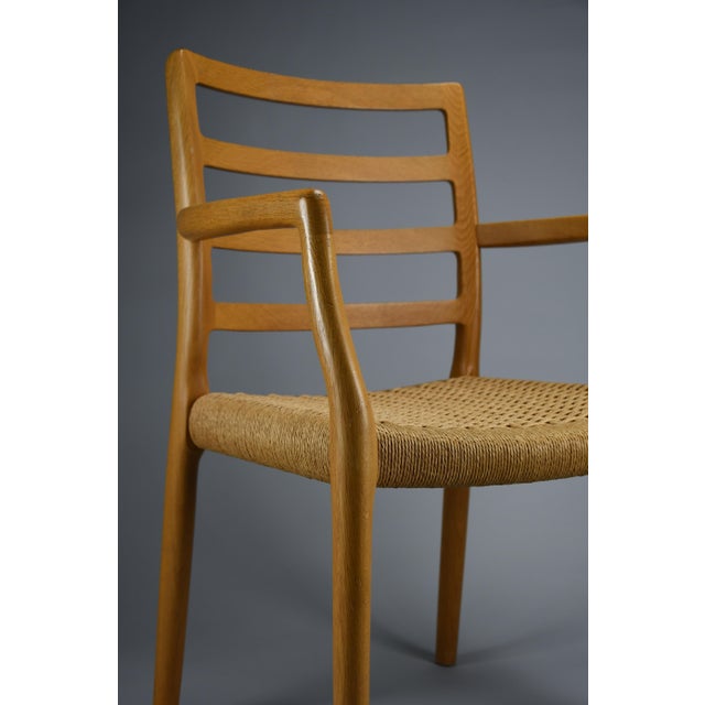 Model 68 Armchair in Oak and Papercord by Niels Otto Møller for J.L. Møllers Møbelfabrik, 1981 For Sale - Image 16 of 18