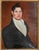 American 19th Century American Folk Art Portrait Painting of a Gentleman, Style of Ammi Phillips For Sale - Image 3 of 16