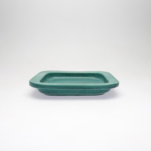 1960s Large Argenta Stoneware Dish by Wilhelm Kåge for Gustavsberg, Sweden, 1960s For Sale - Image 5 of 9