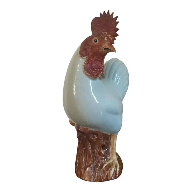 18th Century Chinese Porcelain Model of a Rooster, Cockerel or Chicken For Sale