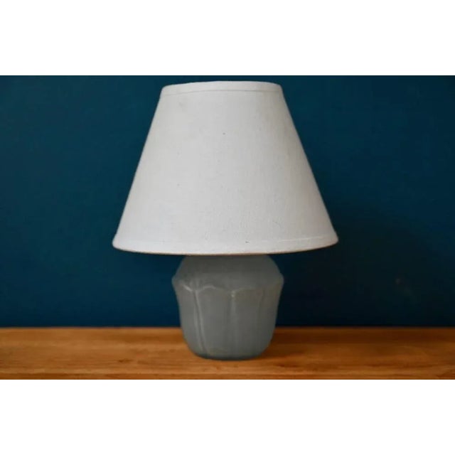 Glass Art Deco Lamp in Molded Pressed Glass, 1930s For Sale - Image 7 of 7