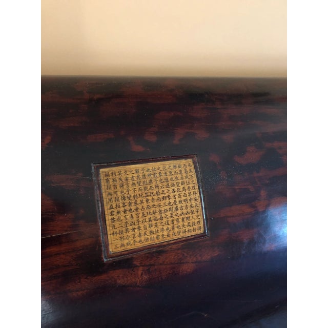 1990s 1990s Asian Elmwood Bedframe For Sale - Image 5 of 12