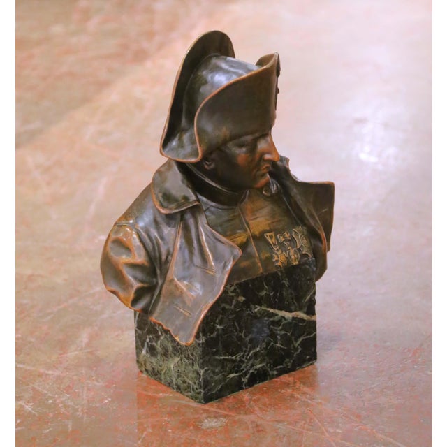 Metal Early 20th Century Bronze Bust of Napoleon Bonaparte by Raphael Nannini For Sale - Image 7 of 10
