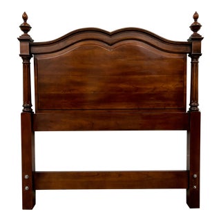 Vintage Statton Twin Size Solid Cherry Traditional Headboard in OldTowne Finish For Sale
