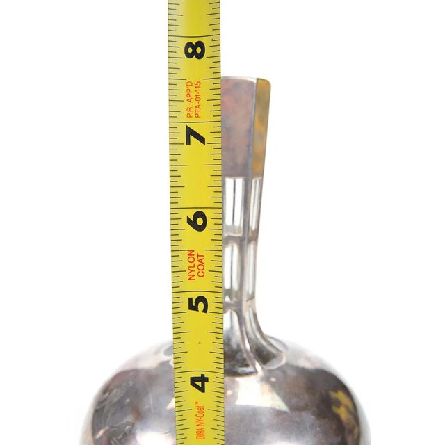 Art Deco Glass Decanter Bottle W/ Heavy Sterling For Sale In Los Angeles - Image 6 of 6