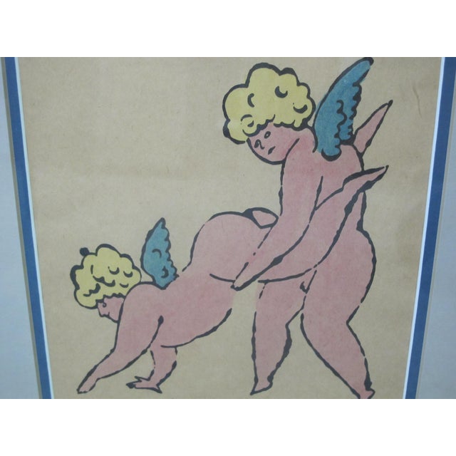 Andy Warhol Andy Warhol in the Bottom of My Garden Cherubs Wheelbarrow Signed Lithograph For Sale - Image 4 of 5