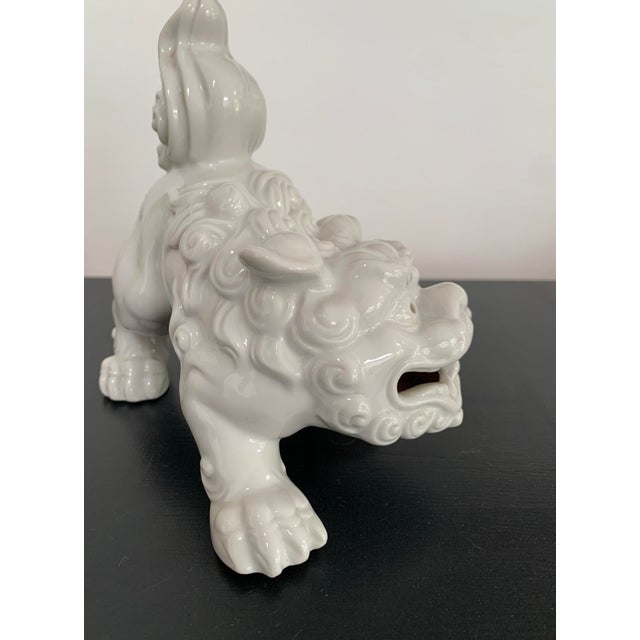 Otagiri Company 1960s Blanc De Chine Otagiri Foo Dog For Sale - Image 4 of 6
