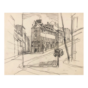1930s Norman Kent City Drawing