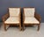 Wood Attributed to Billy Baldwin for Bielecky Brothers Rattan Game Table and Chairs, Set of 3 1970s For Sale - Image 7 of 18