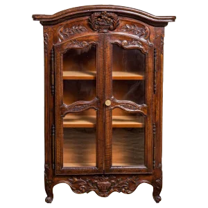 19th Century Antique Miniature Louis XV Style Walnut Armoire