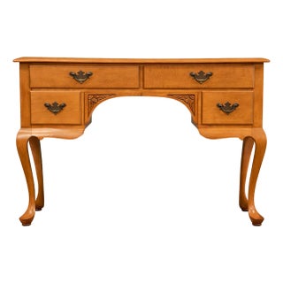 1960s Solid Maple Low Boy Dresser Vanity For Sale