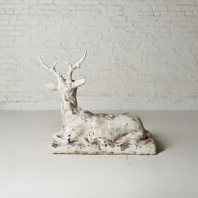 19th Century Belgian Bronze Stag Statue For Sale - Image 4 of 4