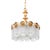 German Chandelier in Crystal Glass and Brass by Kaiser Leuchten, 1970s For Sale - Image 10 of 10