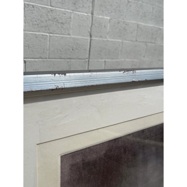 1970s Fritz Scholder Botanical Monotype "Purple Petunias #2" For Sale - Image 10 of 13