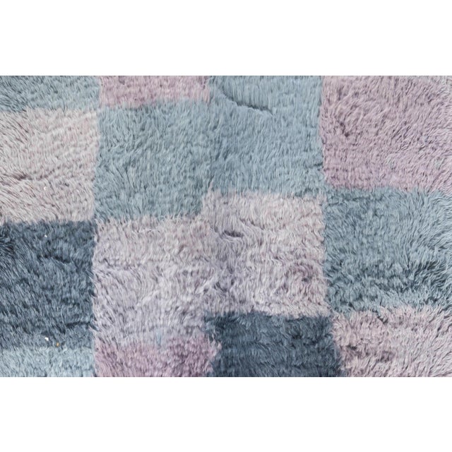 Gray Modern Swedish-Inspired Rya Pile Wool Rug by Doris Leslie Blau For Sale - Image 8 of 9