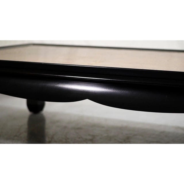 Wood 1970s Chin Hua Burled Wood Coffee Table by Century Furniture Ray Sabota For Sale - Image 7 of 10