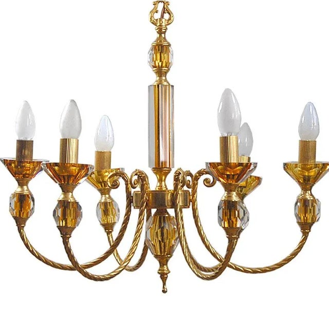 1970s Italian Sommerso Glass Chandelier from Murano, 1970s For Sale - Image 5 of 10