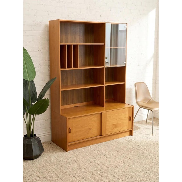 Mid 20th Century Mid 20th Century Danish Modern Teak Multimedia Shelf For Sale - Image 5 of 11