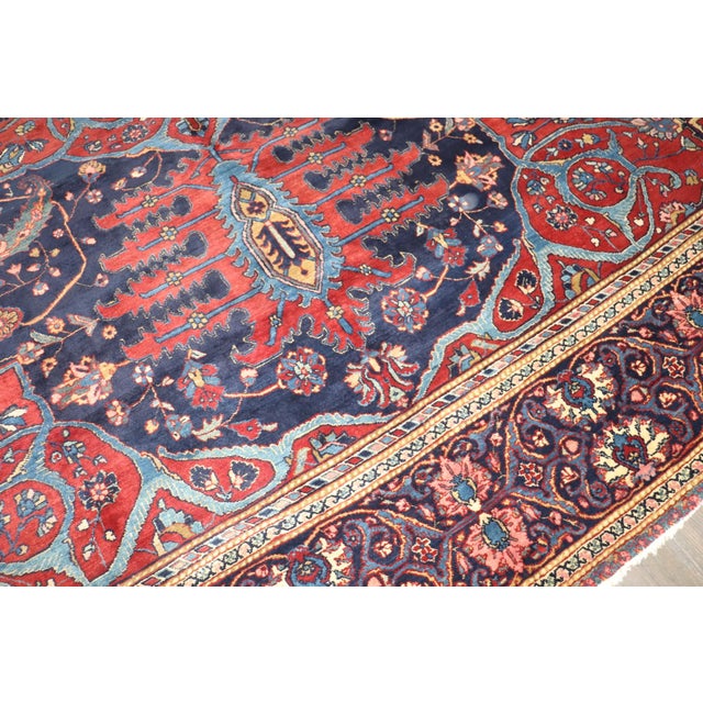 Early 20th Century Traditional Antique Persian Meshed Square Rug no. 10971 For Sale - Image 5 of 12