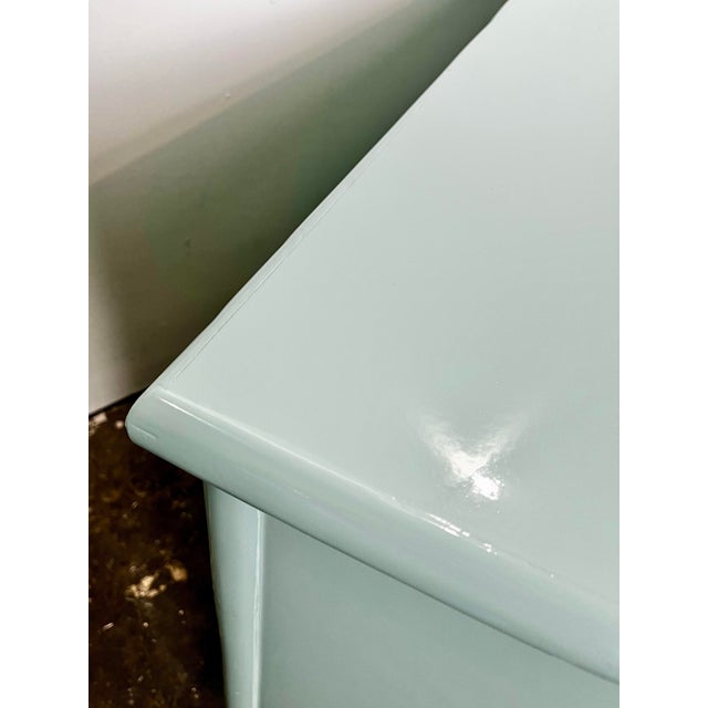 Newly Lacquered Vintage Rattan Cabinet Sideboard Credenza For Sale - Image 9 of 11