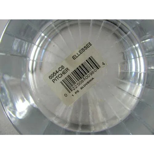 Transparent Vintage Sasaki Crystal Ellessee Cocktail Liquor Water Pitcher For Sale - Image 8 of 9
