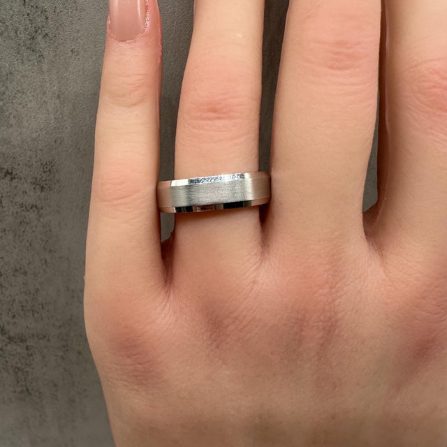 Comfort Fit Wedding Band in 14kt White Gold - 6mm, Size 10, New Condition For Sale - Image 4 of 5