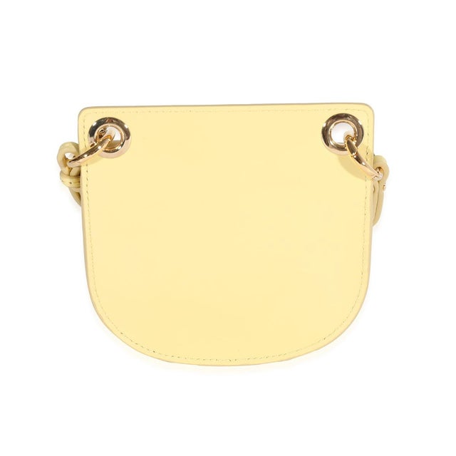 Contemporary Yellow Leather The Mini Flat Pouch For Sale - Image 3 of 7