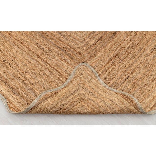 Not Yet Made - Made To Order 3x5Ft. Laurel Wave Scallop Edge Jute Rug For Sale - Image 5 of 12