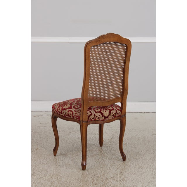 Set of 8 Auffray & Co French Style Cane Back Dining Chairs For Sale - Image 13 of 18