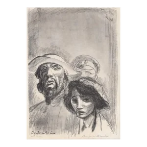 1915 Boardman Robinson Figural Lithograph