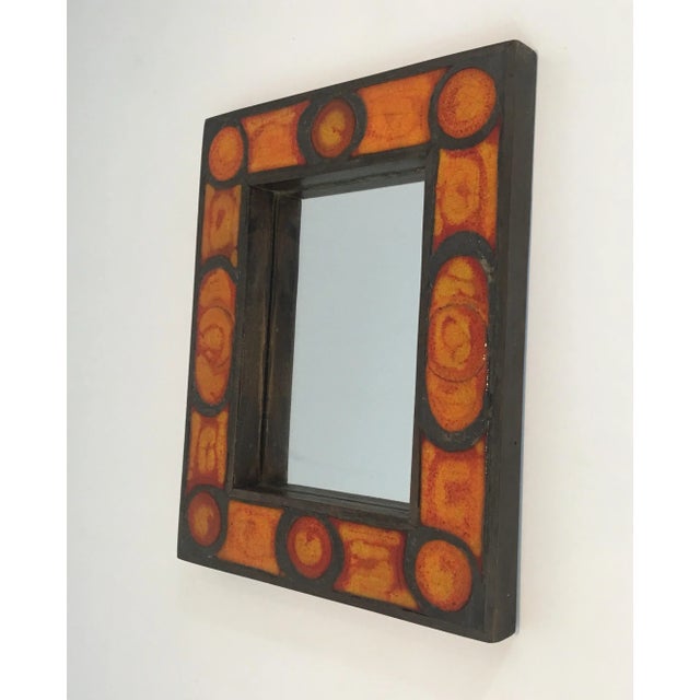 Interesting Ceramic Mirror, French, circa 1970 For Sale - Image 12 of 13