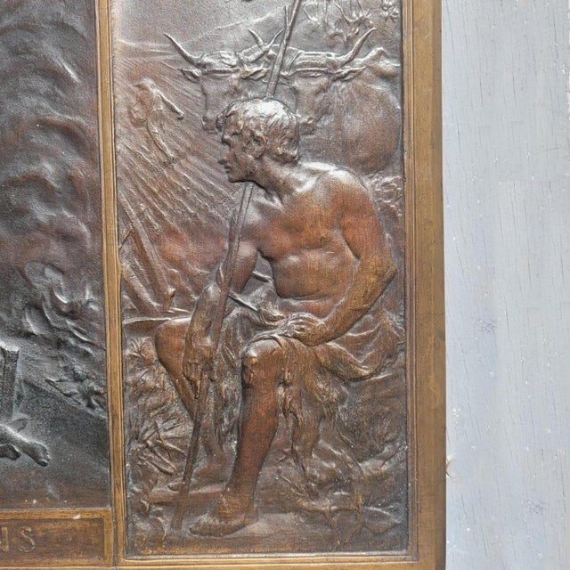 Large Early 20th Century Bronze Allegory in Relief from Georges Dupré For Sale - Image 14 of 18
