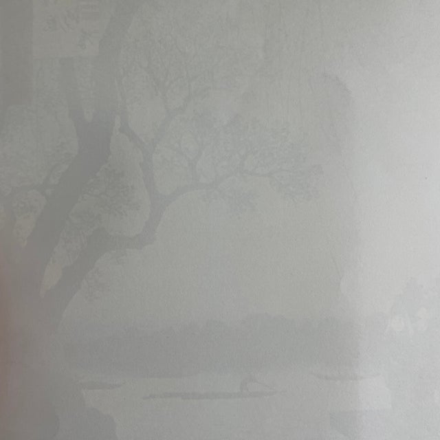 Paper Mid 20th Century Hiroshige: Tone River, Scattering Star-Vessels - Woodblock Reproduction For Sale - Image 7 of 7