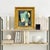 This is a new color-block oil painting inspired by Mid-Century Modern design with bold shapes and rich color. The oil...
