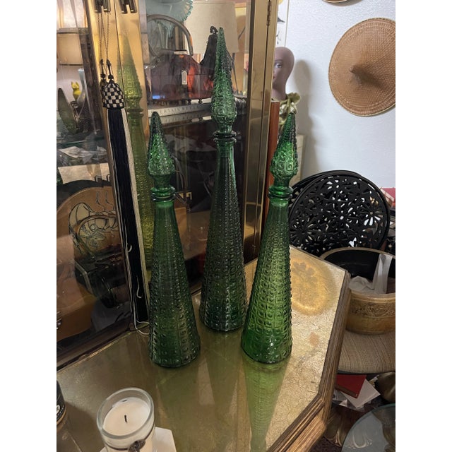 1960s Empoli “Aztec” Italian Mid Century Art Glass - For Sale In Sacramento - Image 6 of 12