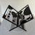 Frank Lloyd Wright Vintage Frank Lloyd Wright "Licensed" Black Metal Graphic Magazine Rack For Sale - Image 4 of 12