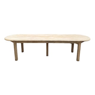 Large Oak Community Table, 1800s For Sale