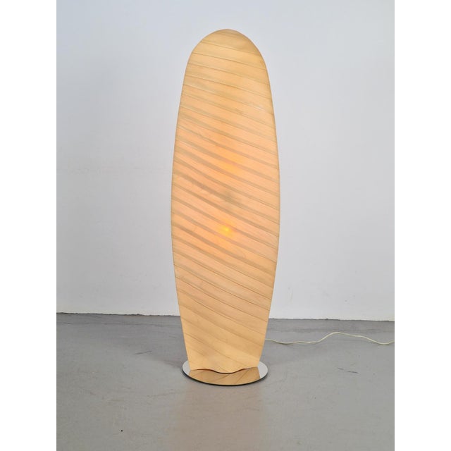 Modern Wooden Wing Floor Lamp from Gamma Delta Group SRL Padova, Italy, 1990s For Sale - Image 6 of 18