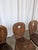 Vintage Brutalist Wooden Dining Chairs, 1970s, Set of 6 For Sale - Image 4 of 18