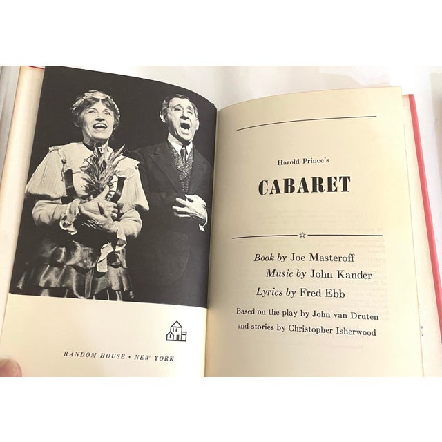 Vintage set of five 1970s play books: 1967 Cabaret by Joe Masteroff 1970 The Contractor by David Storey 1970 Counting...