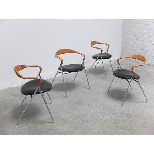 HE103 Chairs by Hans Eichenberger for Dietiker Swiss, 1955, Set of 4 For Sale - Image 13 of 18