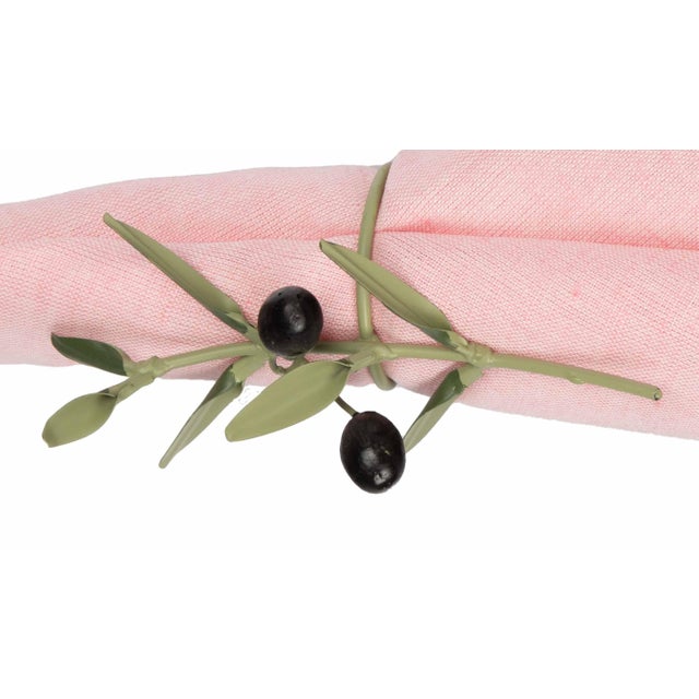 Branching Out: Olive Twig Napkin Rings - Set of 6 For Sale - Image 4 of 5