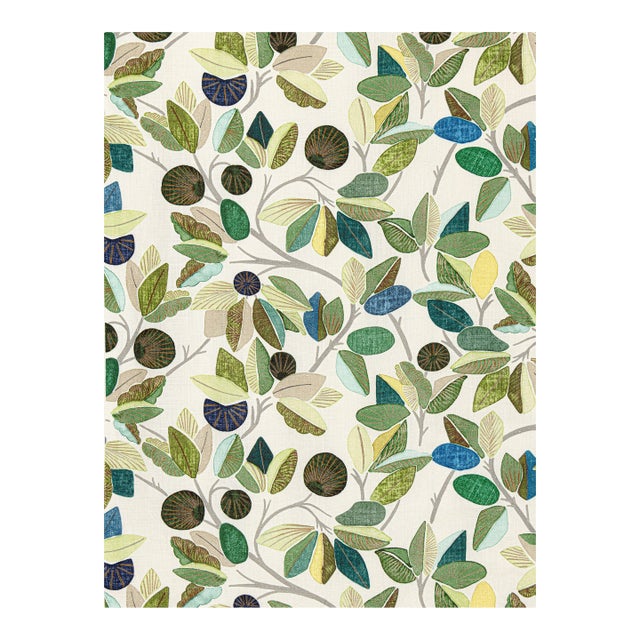 Sample - The House of Scalamandré Linden Fabric, Foliage For Sale