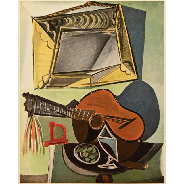 1940s After Pablo Picasso, "Still Life With Guitar" Limited Edition Period Offset Lithograph For Sale - Image 10 of 10